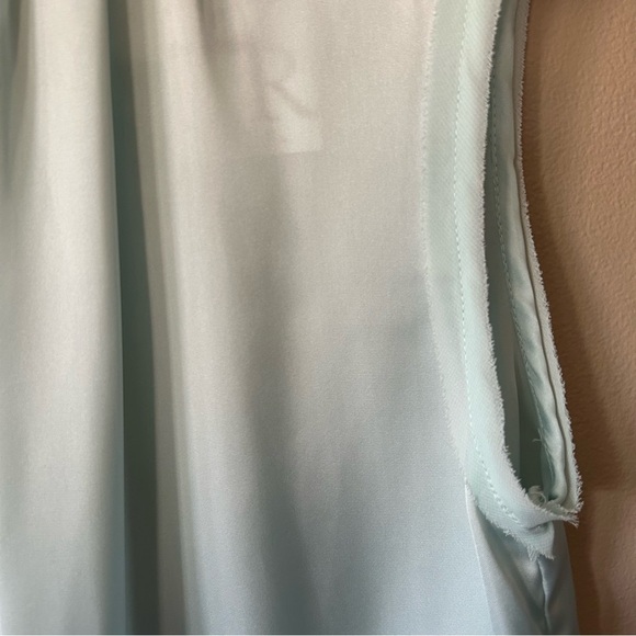 NWT Idem Ditto Seafoam Green Satin High Neck Tank/Blouse Sieze Small - Picture 5 of 11